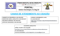 Contatos da Câmara Municipal de Rio Crespo